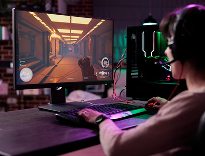 Custom gaming PC with immersive experience